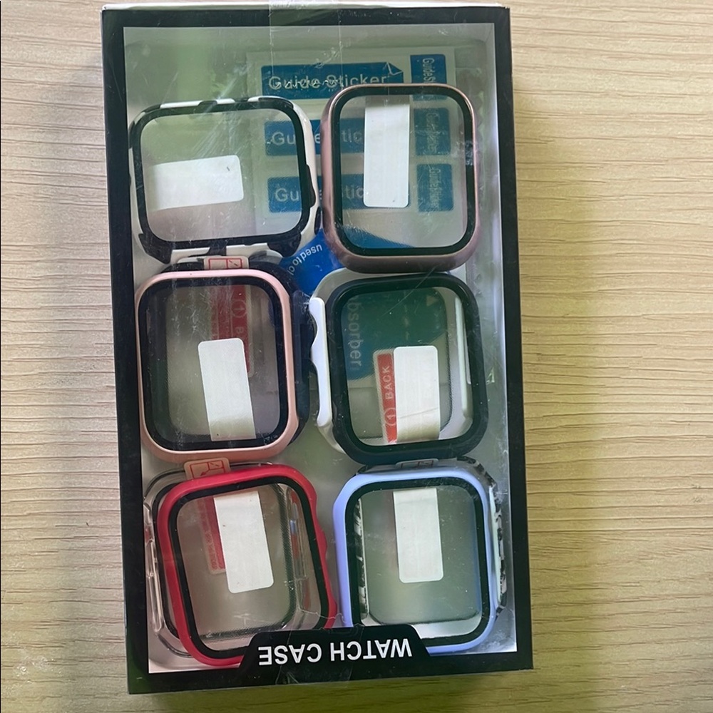 Smartwatch Protective Case Set - Black, Red, Blue, Pink, Green